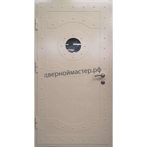 Дверь металлическая с иллюминатором