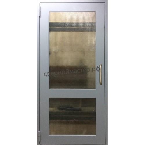 Дверь металлическая с армированным безопасным стеклом