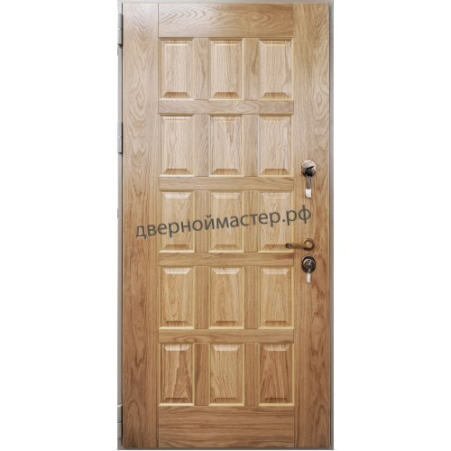 Входная дверь с филенкой МДФ в английском стиле 