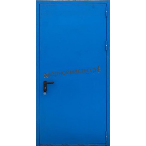 Синяя металлическая дверь с порошковым напылением, RAL 5005