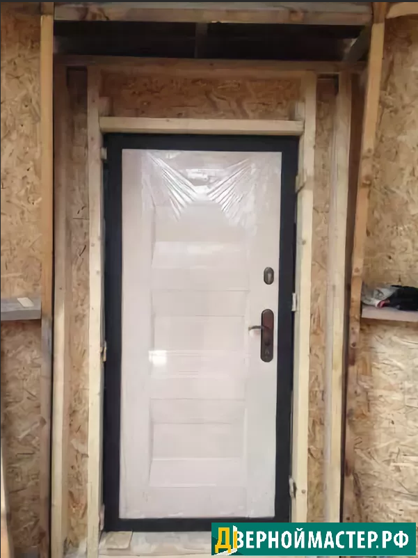Утепленная, надежная металлическая входная дверь в каркасный дом с отличным утеплением наружная 