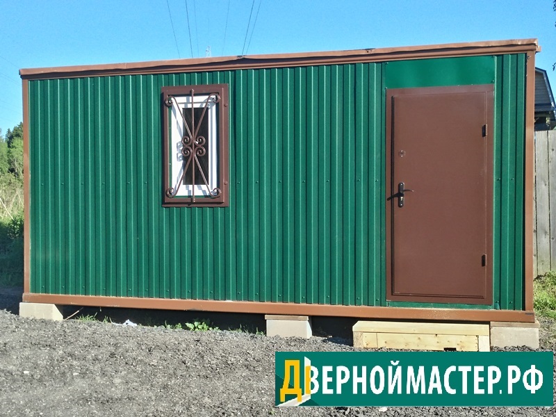 Железная дверь входная цена с установкой от 12000 рублей, для бытовки, дачи