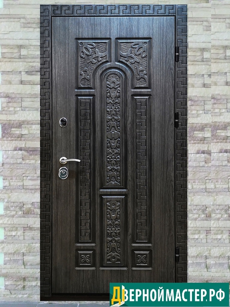 Металлические входные двери с шумоизоляцией с МДФ покрытой пленкой Винорит