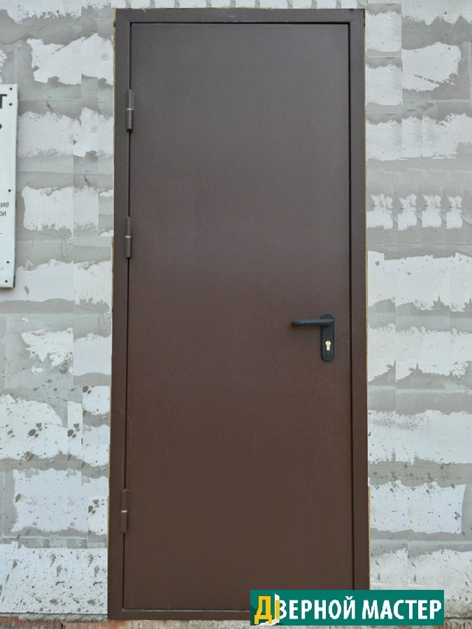 Противопожарная металлическая дверь 01 ei 60 RAL 8017