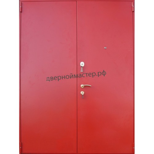 Равнопольная металлическая дверь с порошковым напылением