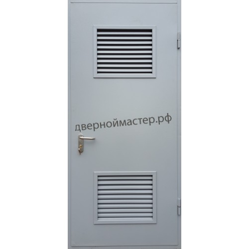 Металлическая дверь с вентиляцией
