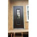 Недорогая металлическая дверь со стеклом и ковкой для частного дома